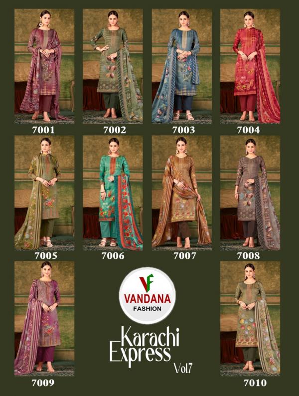 Vandana Karachi Express Soft Cotton Designer Exclusive Dress Material